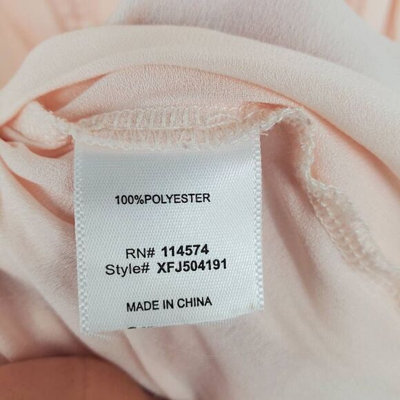 Anthropologie Ro+De Isa Ruffled Pink Button Bell Sleeve Blouse Size Small - Picture 6 of 8